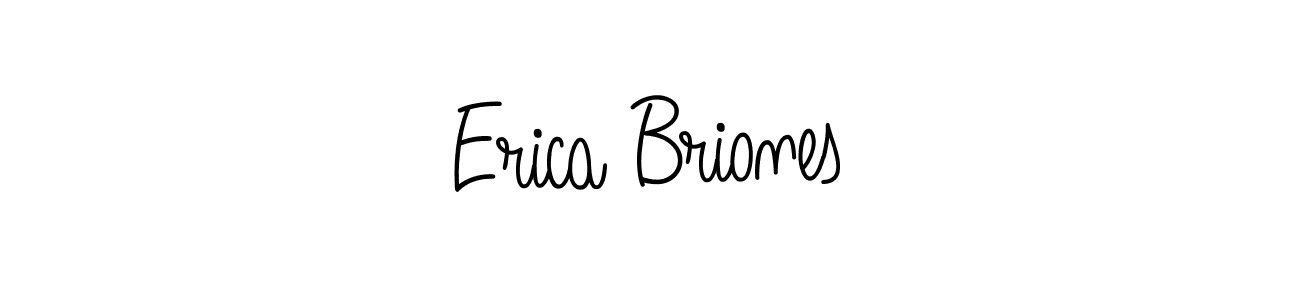 How to make Erica Briones name signature. Use Angelique-Rose-font-FFP style for creating short signs online. This is the latest handwritten sign. Erica Briones signature style 5 images and pictures png