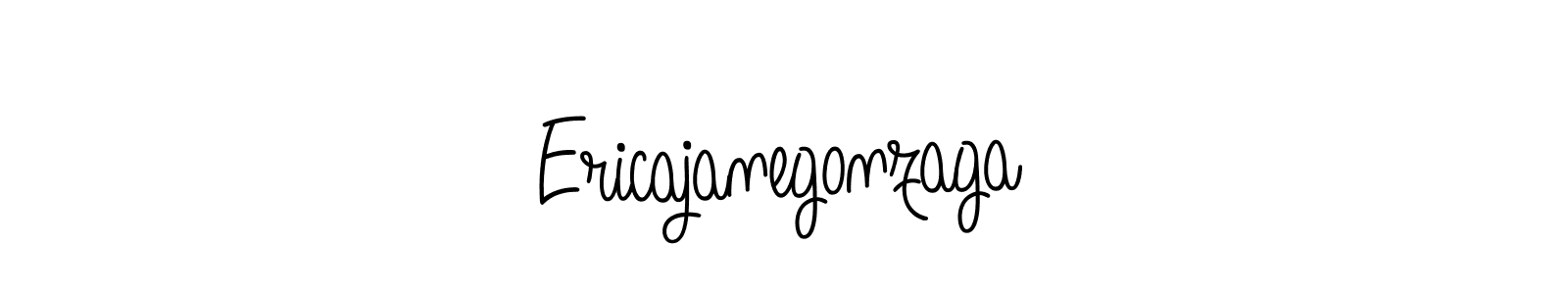 Ericajanegonzaga stylish signature style. Best Handwritten Sign (Angelique-Rose-font-FFP) for my name. Handwritten Signature Collection Ideas for my name Ericajanegonzaga. Ericajanegonzaga signature style 5 images and pictures png