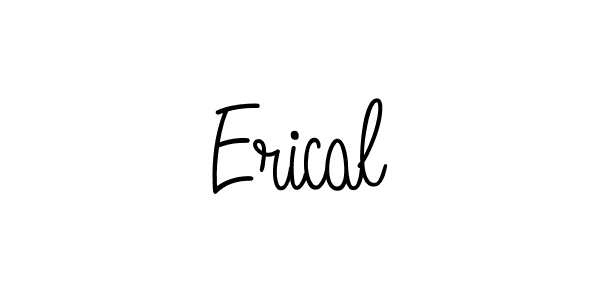 Erical stylish signature style. Best Handwritten Sign (Angelique-Rose-font-FFP) for my name. Handwritten Signature Collection Ideas for my name Erical. Erical signature style 5 images and pictures png