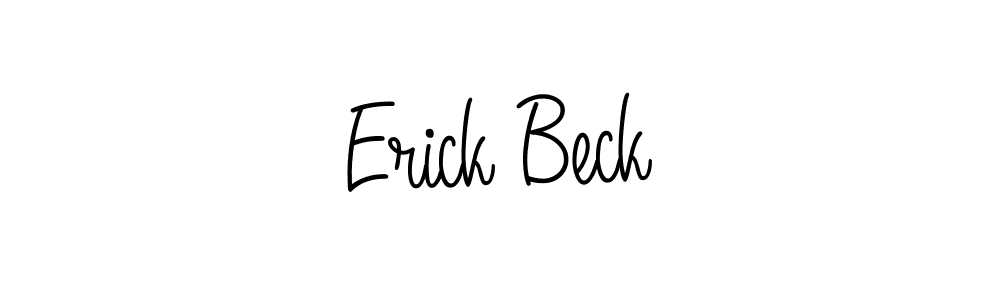Angelique-Rose-font-FFP is a professional signature style that is perfect for those who want to add a touch of class to their signature. It is also a great choice for those who want to make their signature more unique. Get Erick Beck name to fancy signature for free. Erick Beck signature style 5 images and pictures png