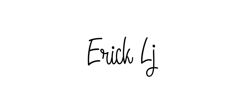 Design your own signature with our free online signature maker. With this signature software, you can create a handwritten (Angelique-Rose-font-FFP) signature for name Erick Lj. Erick Lj signature style 5 images and pictures png
