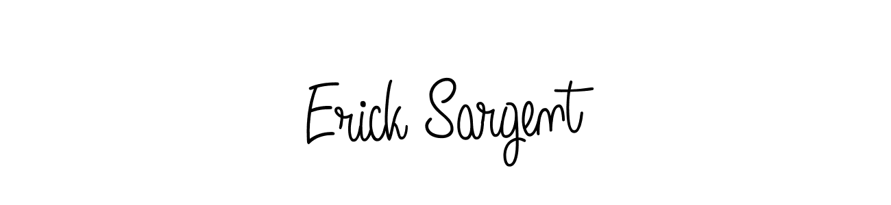 The best way (Angelique-Rose-font-FFP) to make a short signature is to pick only two or three words in your name. The name Erick Sargent include a total of six letters. For converting this name. Erick Sargent signature style 5 images and pictures png