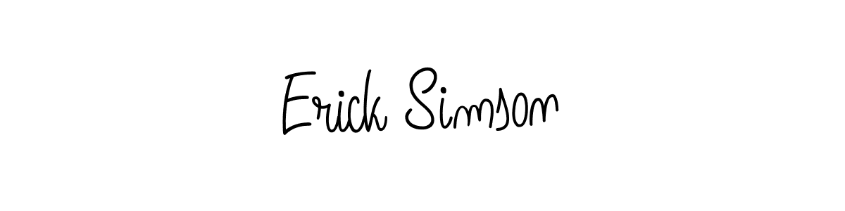Erick Simson stylish signature style. Best Handwritten Sign (Angelique-Rose-font-FFP) for my name. Handwritten Signature Collection Ideas for my name Erick Simson. Erick Simson signature style 5 images and pictures png