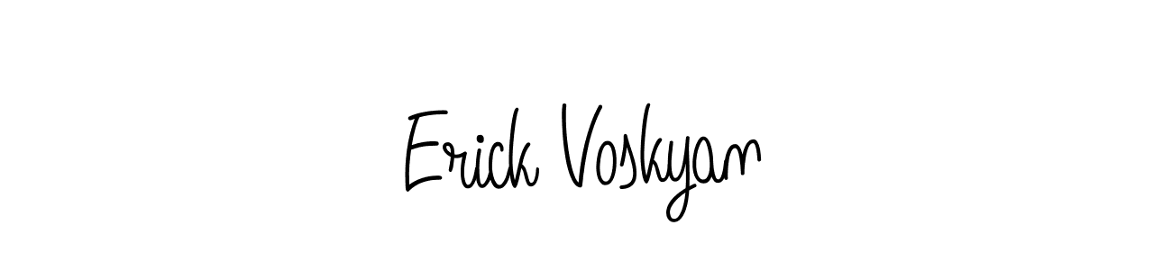 How to make Erick Voskyan signature? Angelique-Rose-font-FFP is a professional autograph style. Create handwritten signature for Erick Voskyan name. Erick Voskyan signature style 5 images and pictures png
