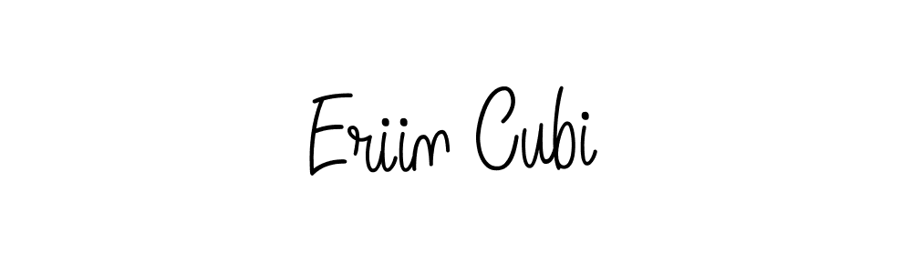 You should practise on your own different ways (Angelique-Rose-font-FFP) to write your name (Eriin Cubi) in signature. don't let someone else do it for you. Eriin Cubi signature style 5 images and pictures png