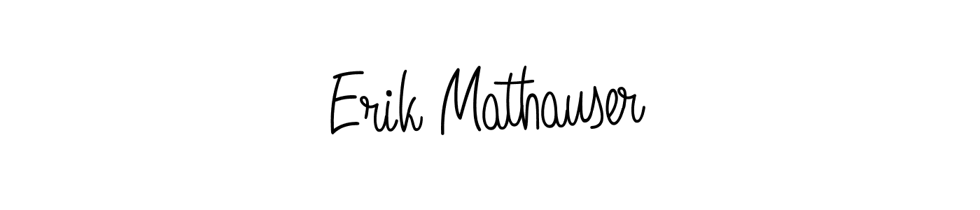 Use a signature maker to create a handwritten signature online. With this signature software, you can design (Angelique-Rose-font-FFP) your own signature for name Erik Mathauser. Erik Mathauser signature style 5 images and pictures png