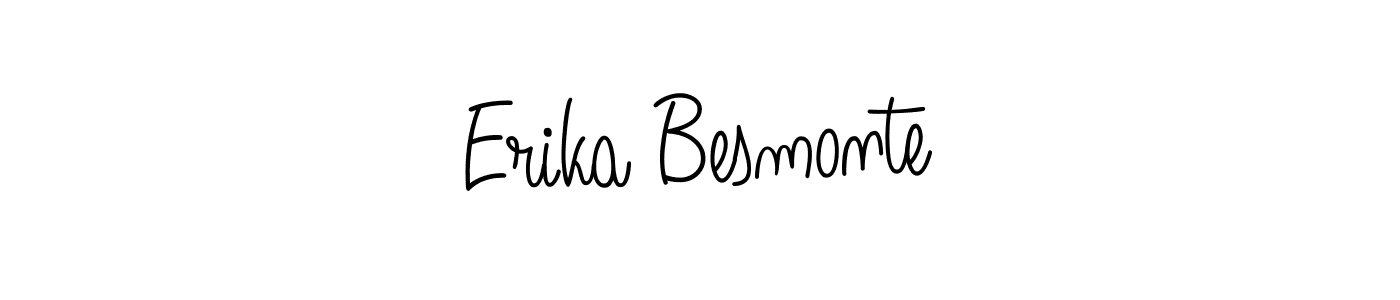 Erika Besmonte stylish signature style. Best Handwritten Sign (Angelique-Rose-font-FFP) for my name. Handwritten Signature Collection Ideas for my name Erika Besmonte. Erika Besmonte signature style 5 images and pictures png