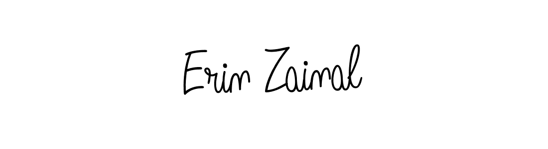 Erin Zainal stylish signature style. Best Handwritten Sign (Angelique-Rose-font-FFP) for my name. Handwritten Signature Collection Ideas for my name Erin Zainal. Erin Zainal signature style 5 images and pictures png
