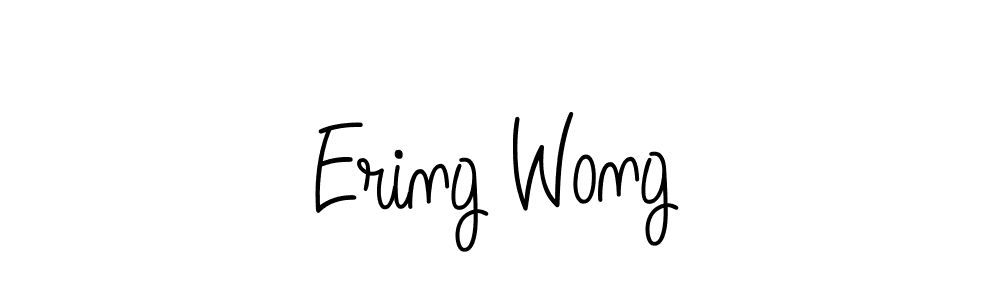Create a beautiful signature design for name Ering Wong. With this signature (Angelique-Rose-font-FFP) fonts, you can make a handwritten signature for free. Ering Wong signature style 5 images and pictures png