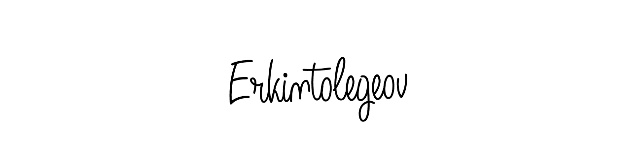 You should practise on your own different ways (Angelique-Rose-font-FFP) to write your name (Erkintolegeov) in signature. don't let someone else do it for you. Erkintolegeov signature style 5 images and pictures png