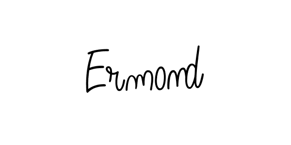 The best way (Angelique-Rose-font-FFP) to make a short signature is to pick only two or three words in your name. The name Ermond include a total of six letters. For converting this name. Ermond signature style 5 images and pictures png
