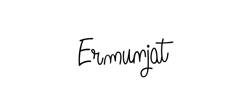 Create a beautiful signature design for name Ermunjat. With this signature (Angelique-Rose-font-FFP) fonts, you can make a handwritten signature for free. Ermunjat signature style 5 images and pictures png