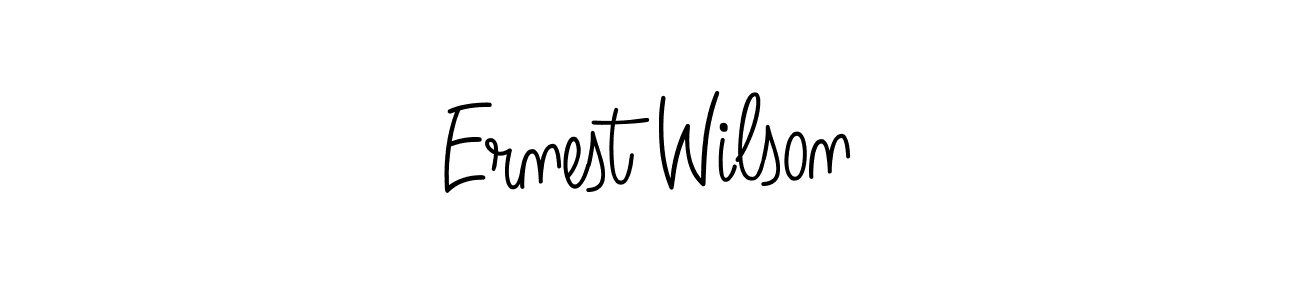 You should practise on your own different ways (Angelique-Rose-font-FFP) to write your name (Ernest Wilson) in signature. don't let someone else do it for you. Ernest Wilson signature style 5 images and pictures png