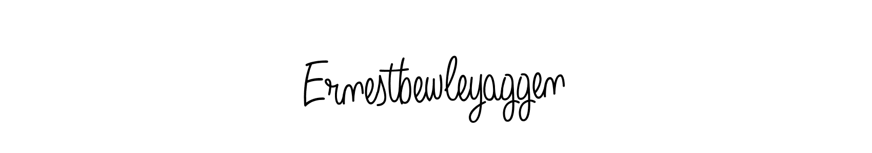 How to make Ernestbewleyaggen name signature. Use Angelique-Rose-font-FFP style for creating short signs online. This is the latest handwritten sign. Ernestbewleyaggen signature style 5 images and pictures png