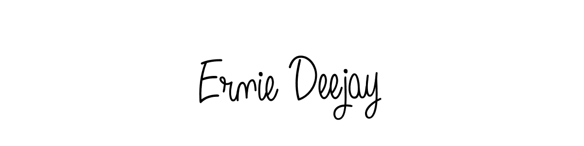 Angelique-Rose-font-FFP is a professional signature style that is perfect for those who want to add a touch of class to their signature. It is also a great choice for those who want to make their signature more unique. Get Ernie Deejay name to fancy signature for free. Ernie Deejay signature style 5 images and pictures png