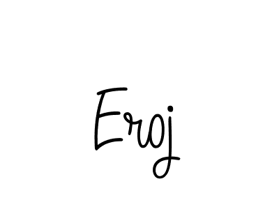 The best way (Angelique-Rose-font-FFP) to make a short signature is to pick only two or three words in your name. The name Eroj include a total of six letters. For converting this name. Eroj signature style 5 images and pictures png