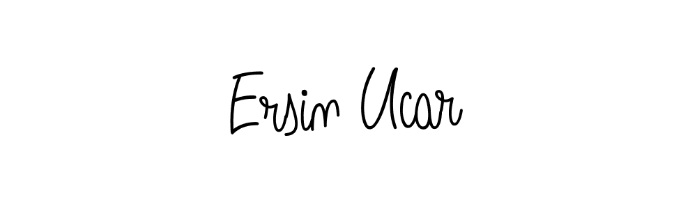 Design your own signature with our free online signature maker. With this signature software, you can create a handwritten (Angelique-Rose-font-FFP) signature for name Ersin Ucar. Ersin Ucar signature style 5 images and pictures png