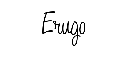 Personalize your online presence with Erugo signature rendered in elegant Angelique-Rose-font-FFP font. Great for website footers and blogs. Erugo signature style 5 images and pictures png
