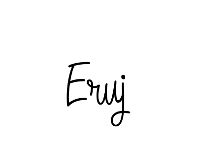 The best way (Angelique-Rose-font-FFP) to make a short signature is to pick only two or three words in your name. The name Eruj include a total of six letters. For converting this name. Eruj signature style 5 images and pictures png