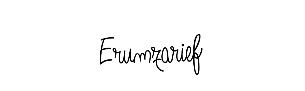 How to make Erumzarief name signature. Use Angelique-Rose-font-FFP style for creating short signs online. This is the latest handwritten sign. Erumzarief signature style 5 images and pictures png