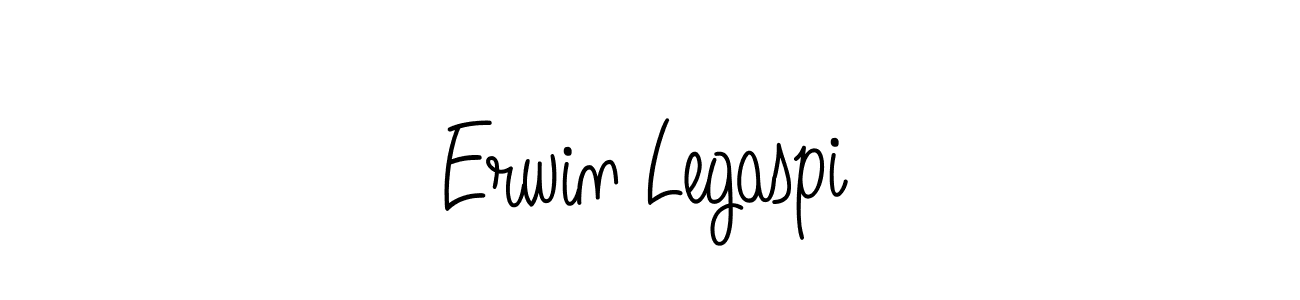 You should practise on your own different ways (Angelique-Rose-font-FFP) to write your name (Erwin Legaspi) in signature. don't let someone else do it for you. Erwin Legaspi signature style 5 images and pictures png