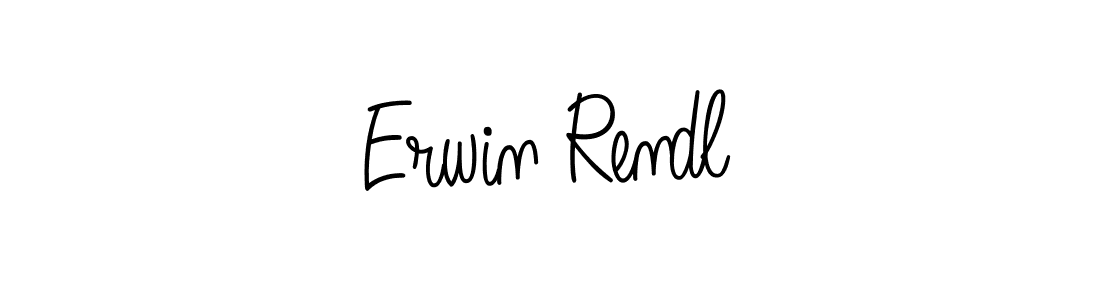 Use a signature maker to create a handwritten signature online. With this signature software, you can design (Angelique-Rose-font-FFP) your own signature for name Erwin Rendl. Erwin Rendl signature style 5 images and pictures png