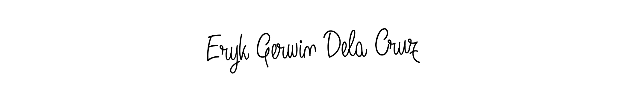 Create a beautiful signature design for name Eryk Gerwin Dela Cruz. With this signature (Angelique-Rose-font-FFP) fonts, you can make a handwritten signature for free. Eryk Gerwin Dela Cruz signature style 5 images and pictures png