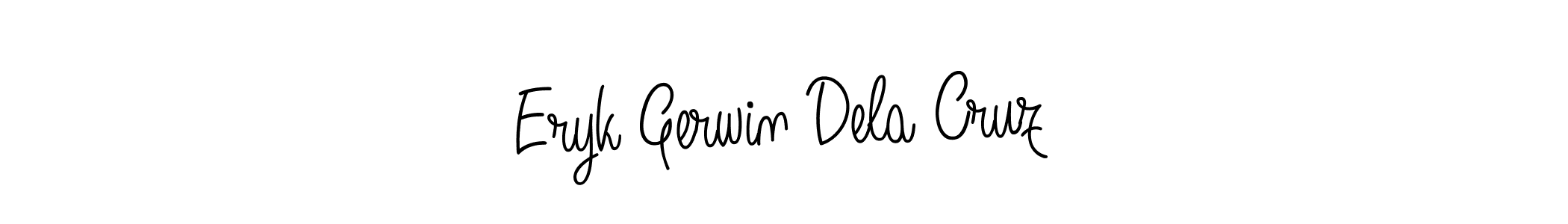 You should practise on your own different ways (Angelique-Rose-font-FFP) to write your name (Eryk Gerwin Dela Cruz) in signature. don't let someone else do it for you. Eryk Gerwin Dela Cruz signature style 5 images and pictures png