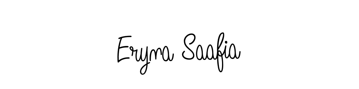 if you are searching for the best signature style for your name Eryna Saafia. so please give up your signature search. here we have designed multiple signature styles  using Angelique-Rose-font-FFP. Eryna Saafia signature style 5 images and pictures png