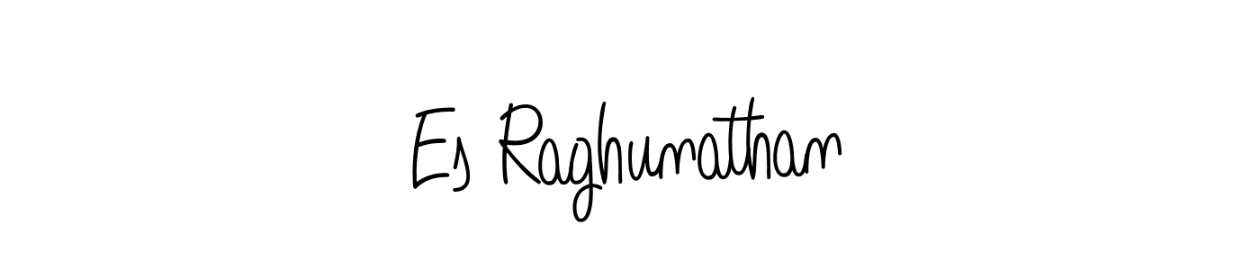 Design your own signature with our free online signature maker. With this signature software, you can create a handwritten (Angelique-Rose-font-FFP) signature for name Es Raghunathan. Es Raghunathan signature style 5 images and pictures png