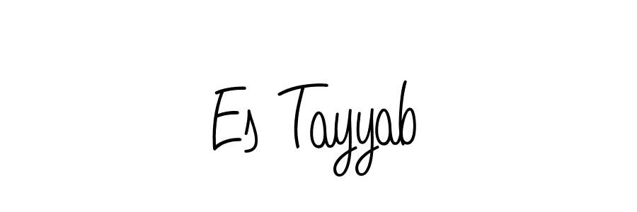 Make a beautiful signature design for name Es Tayyab. With this signature (Angelique-Rose-font-FFP) style, you can create a handwritten signature for free. Es Tayyab signature style 5 images and pictures png