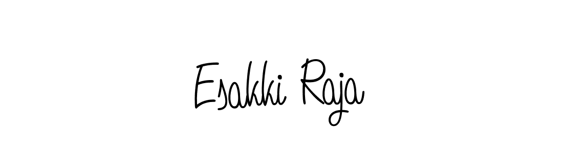 How to make Esakki Raja signature? Angelique-Rose-font-FFP is a professional autograph style. Create handwritten signature for Esakki Raja name. Esakki Raja signature style 5 images and pictures png