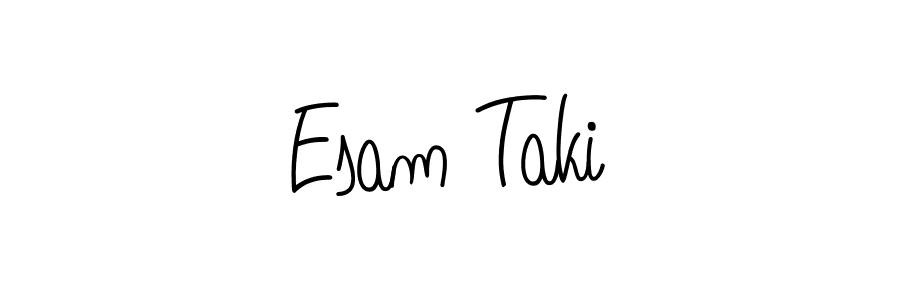 How to Draw Esam Taki signature style? Angelique-Rose-font-FFP is a latest design signature styles for name Esam Taki. Esam Taki signature style 5 images and pictures png