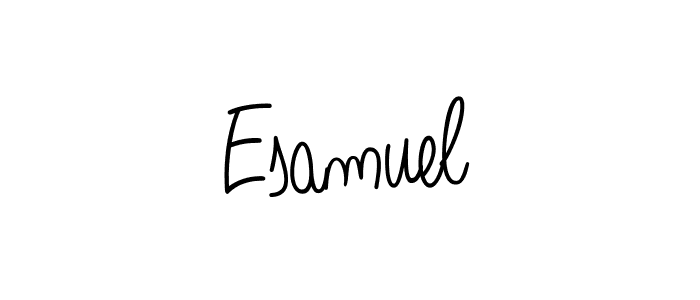 Esamuel stylish signature style. Best Handwritten Sign (Angelique-Rose-font-FFP) for my name. Handwritten Signature Collection Ideas for my name Esamuel. Esamuel signature style 5 images and pictures png