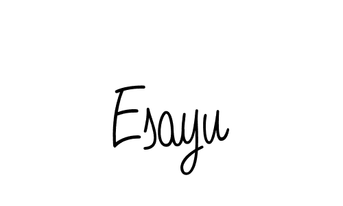 You should practise on your own different ways (Angelique-Rose-font-FFP) to write your name (Esayu) in signature. don't let someone else do it for you. Esayu signature style 5 images and pictures png