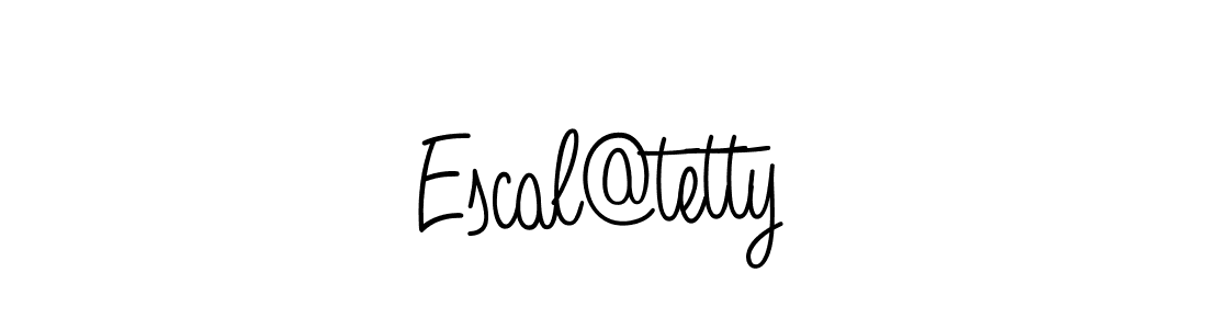 Once you've used our free online signature maker to create your best signature Angelique-Rose-font-FFP style, it's time to enjoy all of the benefits that Escal@tetty name signing documents. Escal@tetty signature style 5 images and pictures png