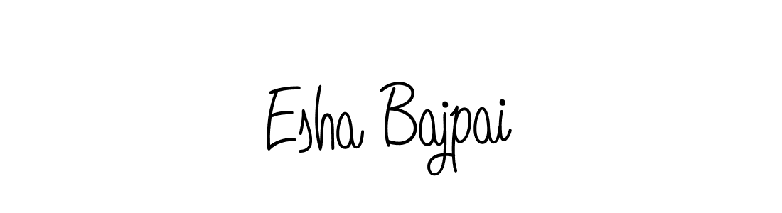 How to Draw Esha Bajpai signature style? Angelique-Rose-font-FFP is a latest design signature styles for name Esha Bajpai. Esha Bajpai signature style 5 images and pictures png