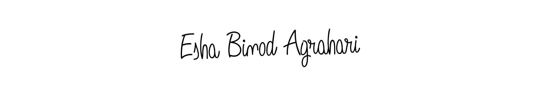 It looks lik you need a new signature style for name Esha Binod Agrahari. Design unique handwritten (Angelique-Rose-font-FFP) signature with our free signature maker in just a few clicks. Esha Binod Agrahari signature style 5 images and pictures png