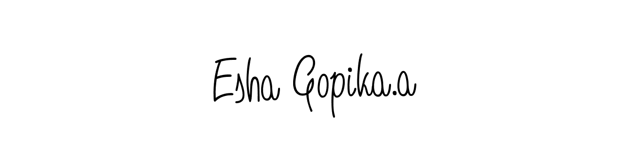 This is the best signature style for the Esha Gopika.a name. Also you like these signature font (Angelique-Rose-font-FFP). Mix name signature. Esha Gopika.a signature style 5 images and pictures png