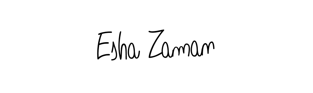 Create a beautiful signature design for name Esha Zaman. With this signature (Angelique-Rose-font-FFP) fonts, you can make a handwritten signature for free. Esha Zaman signature style 5 images and pictures png