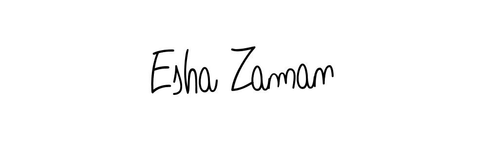 if you are searching for the best signature style for your name Esha Zaman. so please give up your signature search. here we have designed multiple signature styles  using Angelique-Rose-font-FFP. Esha Zaman signature style 5 images and pictures png