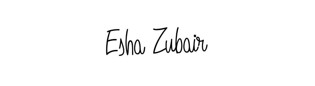 How to make Esha Zubair name signature. Use Angelique-Rose-font-FFP style for creating short signs online. This is the latest handwritten sign. Esha Zubair signature style 5 images and pictures png