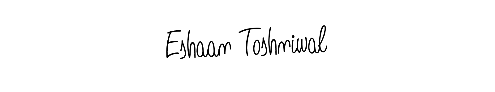 Eshaan Toshniwal stylish signature style. Best Handwritten Sign (Angelique-Rose-font-FFP) for my name. Handwritten Signature Collection Ideas for my name Eshaan Toshniwal. Eshaan Toshniwal signature style 5 images and pictures png