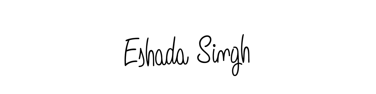 Create a beautiful signature design for name Eshada Singh. With this signature (Angelique-Rose-font-FFP) fonts, you can make a handwritten signature for free. Eshada Singh signature style 5 images and pictures png