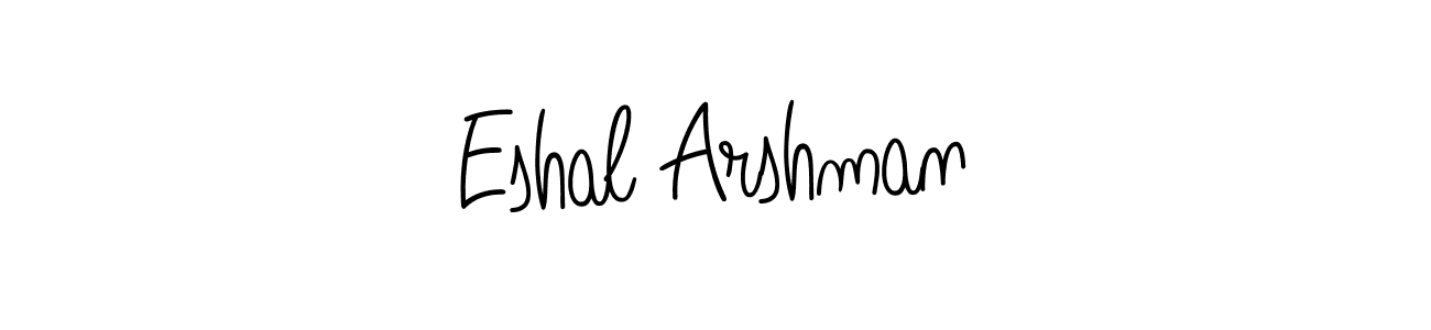 How to Draw Eshal Arshman signature style? Angelique-Rose-font-FFP is a latest design signature styles for name Eshal Arshman. Eshal Arshman signature style 5 images and pictures png