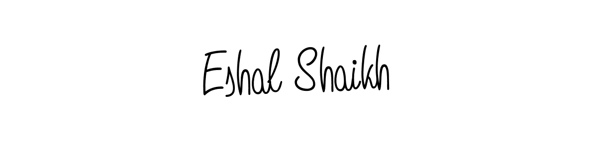 if you are searching for the best signature style for your name Eshal Shaikh. so please give up your signature search. here we have designed multiple signature styles  using Angelique-Rose-font-FFP. Eshal Shaikh signature style 5 images and pictures png