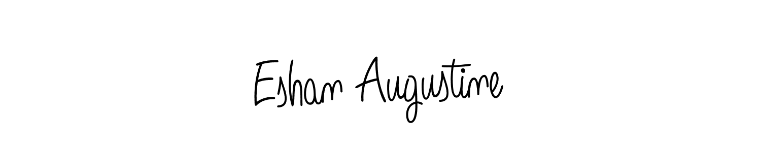 How to make Eshan Augustine name signature. Use Angelique-Rose-font-FFP style for creating short signs online. This is the latest handwritten sign. Eshan Augustine signature style 5 images and pictures png