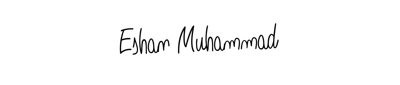 Eshan Muhammad stylish signature style. Best Handwritten Sign (Angelique-Rose-font-FFP) for my name. Handwritten Signature Collection Ideas for my name Eshan Muhammad. Eshan Muhammad signature style 5 images and pictures png