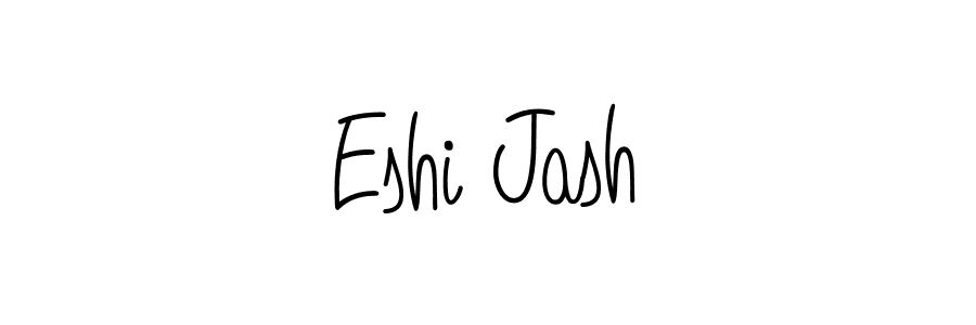 Design your own signature with our free online signature maker. With this signature software, you can create a handwritten (Angelique-Rose-font-FFP) signature for name Eshi Jash. Eshi Jash signature style 5 images and pictures png