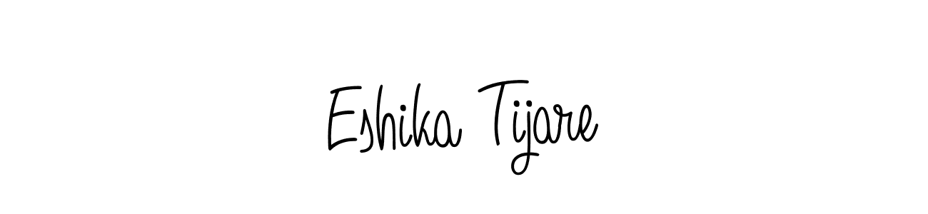 Similarly Angelique-Rose-font-FFP is the best handwritten signature design. Signature creator online .You can use it as an online autograph creator for name Eshika Tijare. Eshika Tijare signature style 5 images and pictures png